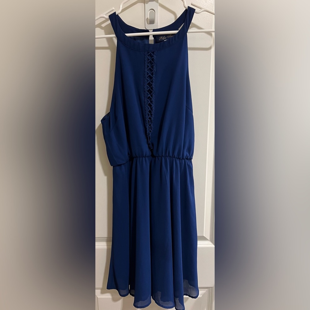Blue Rain Royal Blue Sun Dress Size Med
